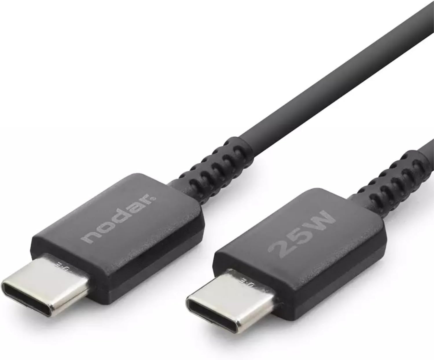25W USB-C to Type-C Hızlı Şarj ve Data Kablosu 1 Metre - PD Şarj Kablosu, Siyah