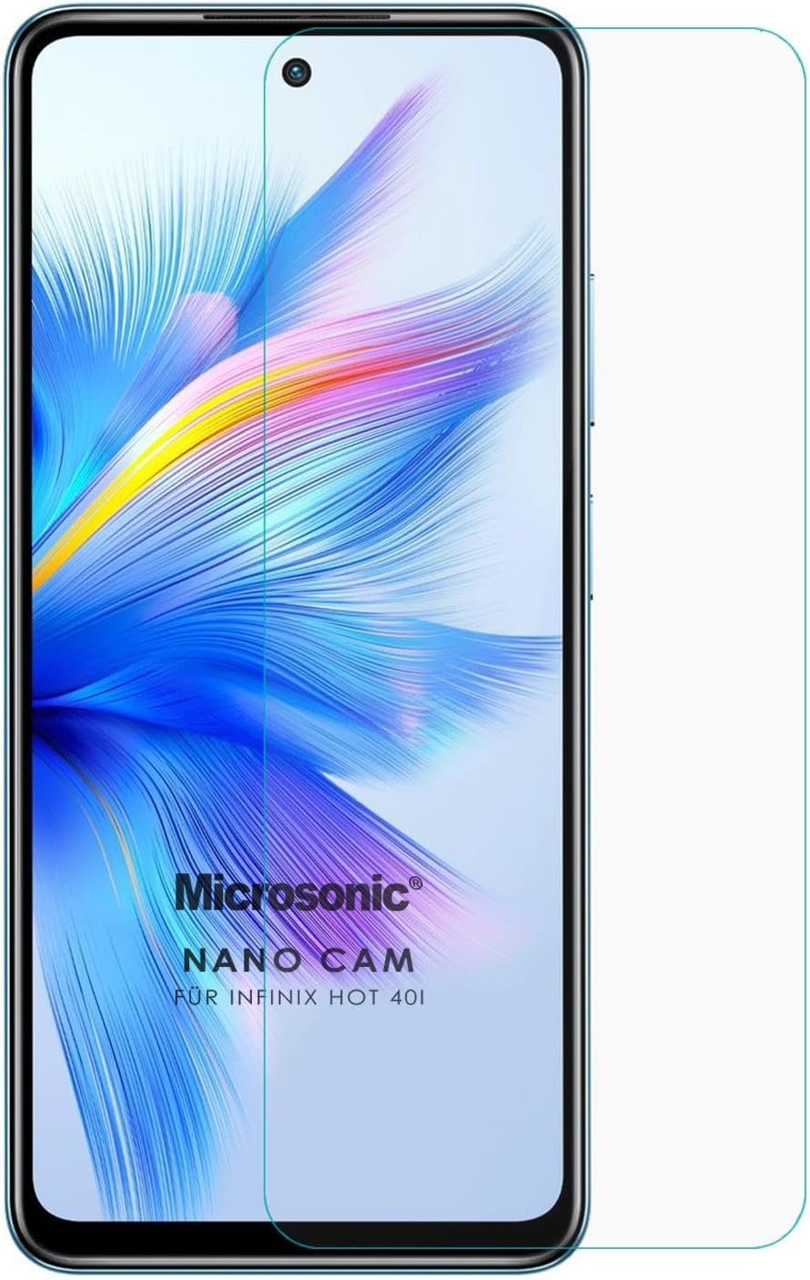 Infinix Hot 40i Nano Glass Cam Ekran Koruyucu [Hot 40i ile Uyumlu Ekran Koruyucu - Şeffaf]