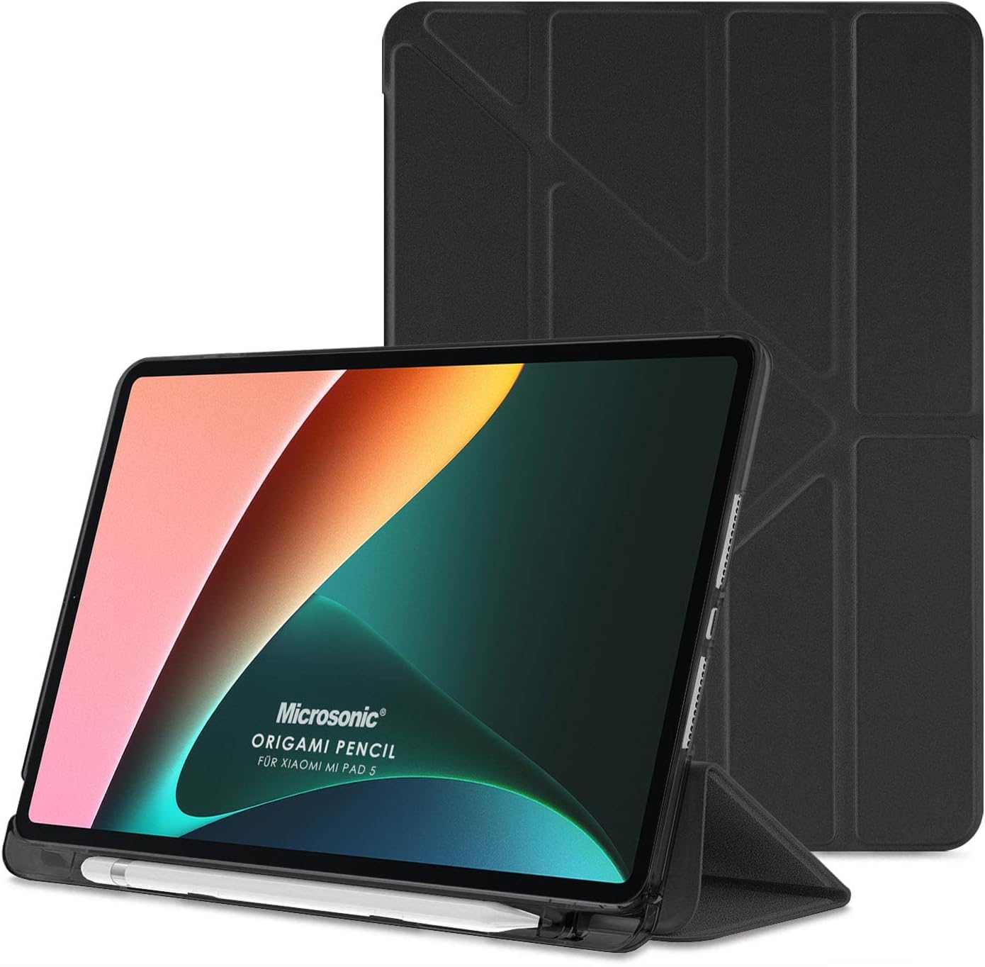 Xiaomi Redmi Pad SE 8.7 Kılıf Origami Pencil Siyah [Redmi Pad SE 8.7 ile Uyumlu Kılıf - Siyah]
