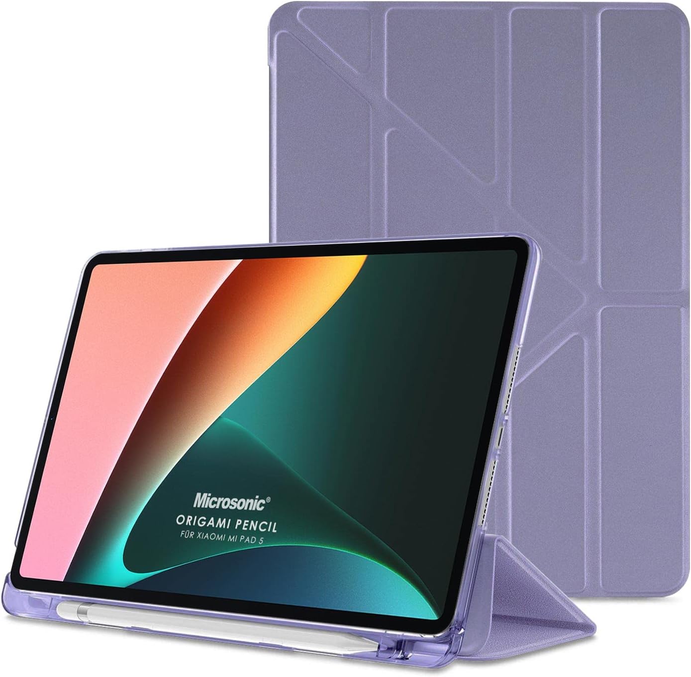 Xiaomi Redmi Pad SE 8.7 Kılıf Origami Pencil Lila [Redmi Pad SE 8.7 ile Uyumlu Kılıf - Lila]