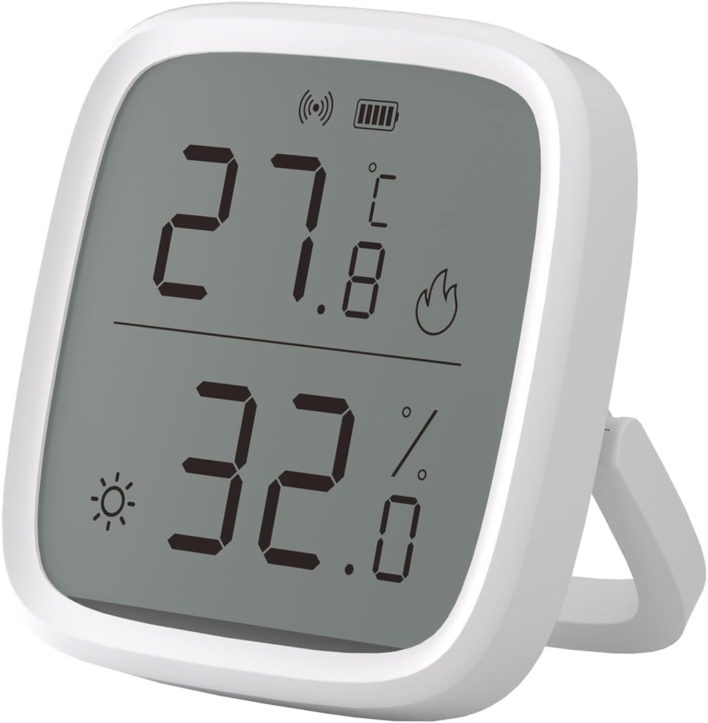 SNZB-02D ZigBee LCD Ekranlı Akıllı Sıcaklık ve Nem Sensörü | SNZB-02D