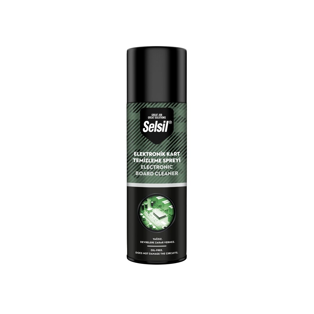 SELSİL ELEKTRONİK KART TEMİZLEME SPREYİ 500ML YAĞSIZ - DEVRELERE ZARAR VERMEZ