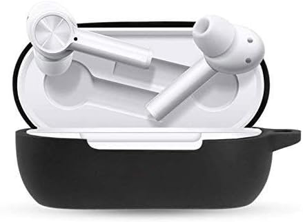 Oneplus Buds Z İle Uyumlu Kılıf Yumuşak Kaymaz Darbeye Çengelli Dayanıklı 360 Derece Çepeçevre Koruyucu TPU Kılıf (Siyah)