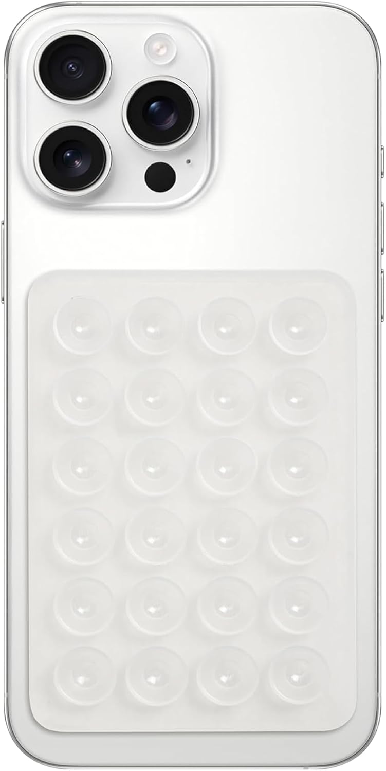 Telefon Arkasına Yapışan Silikon Vantuzlu Telefon Kılıfı Tutucu Araç Telefon Tutucu Ahtapot Vakumlu Telefon Tutucu (Şeffaf (Çift Taraflı))