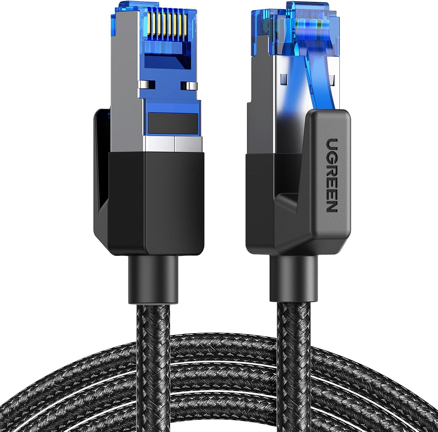 Cat 8 LAN Kablo 40Gbps 2000MHz Süper Hızlı Ağ Kablosu POE RJ45 Gigabit Ethernet Kablosu Wi-Fi PS5/4, Steam Deck, Xbox, Switch, Router, Modem vb. ile uyumlu