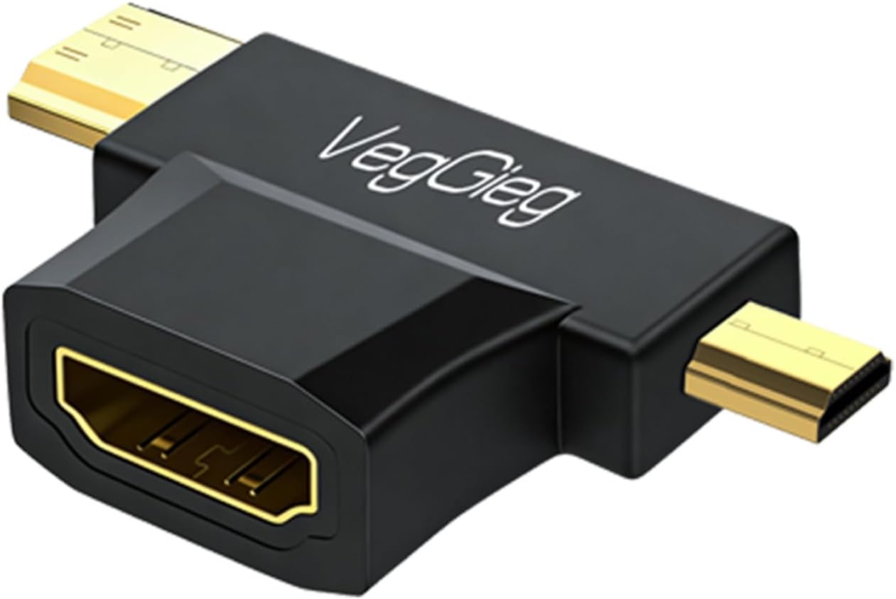 Mini HDMI/Micro HDMI Erkek to HDMI Dişi Dönüştürücü Adaptör