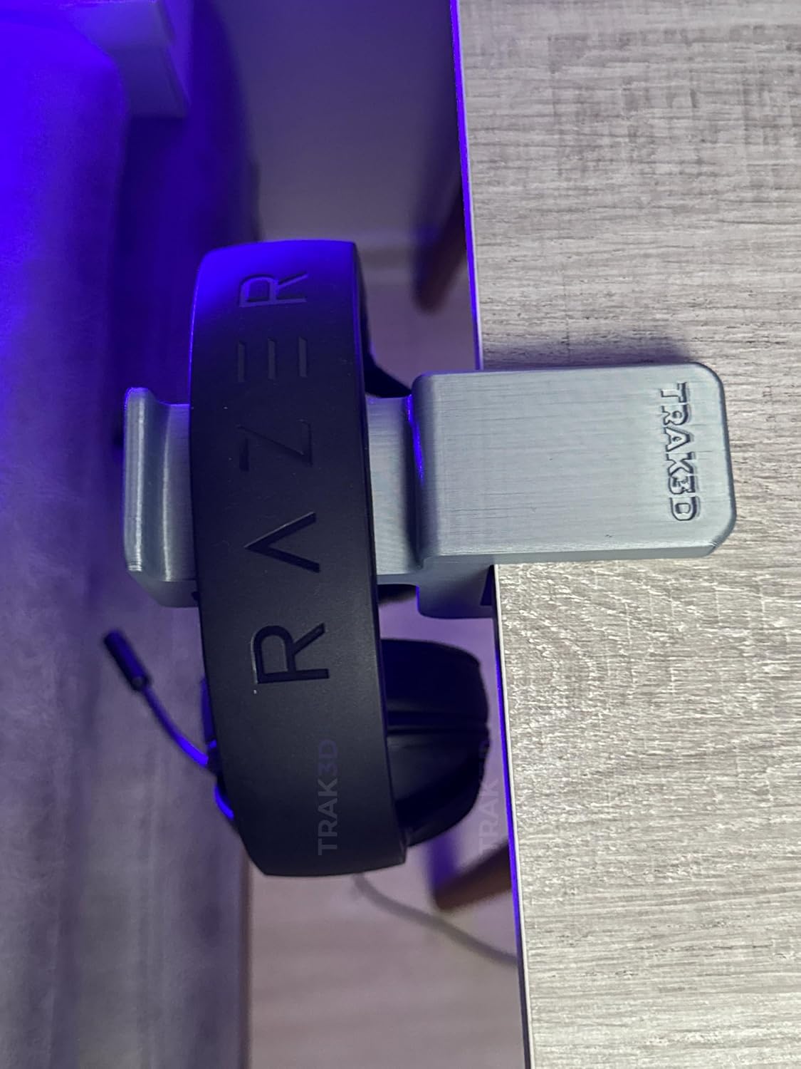 Premium Asılabilir Kulaklık Standı – Sağlam, Kaydırmaz Keçeli, Ergonomik Stand, Steel Gray Edition