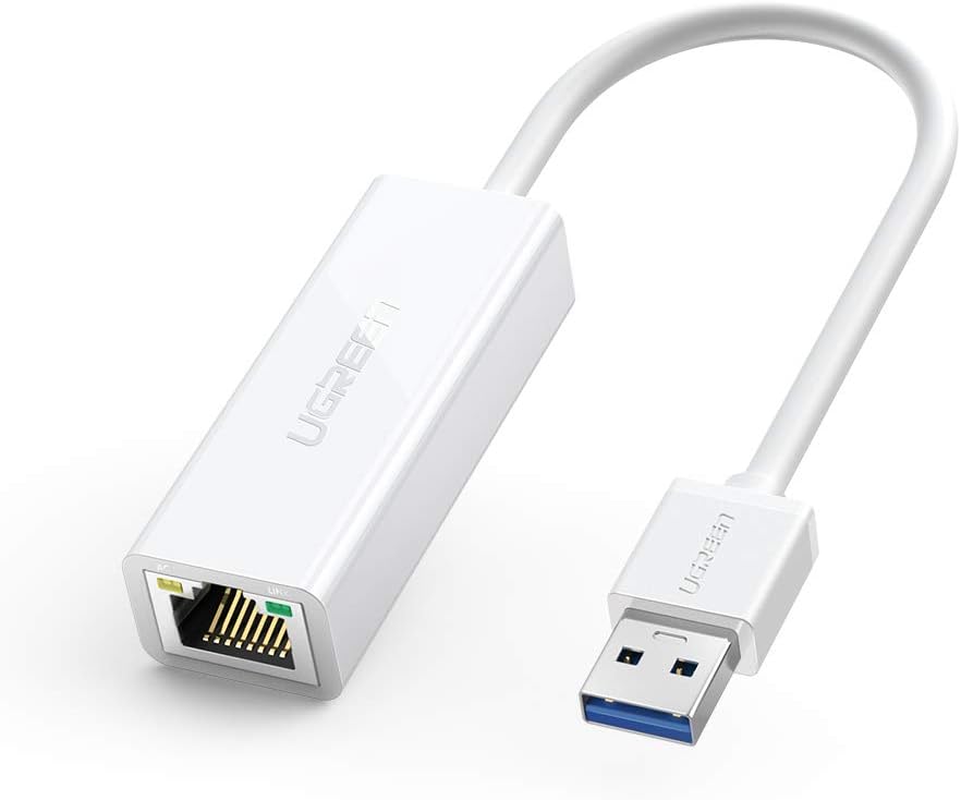 USB 3.0 to RJ45 Gigabit Ethernet Dönüştürücü Adaptör Beyaz