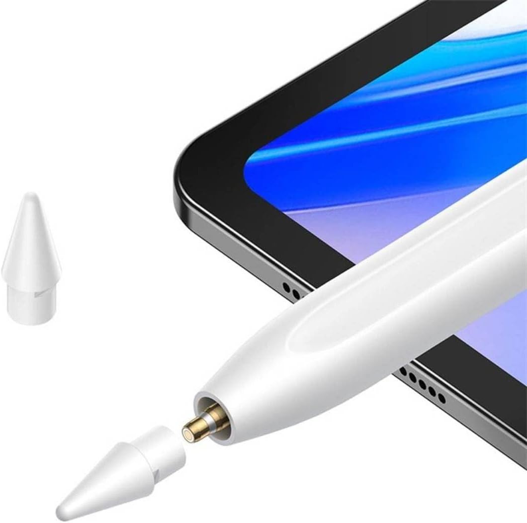 Kablosuz ve Kablo Şarjlı Aktif Stylus Pürüzsüz Yazı Serisi (Beyaz)
