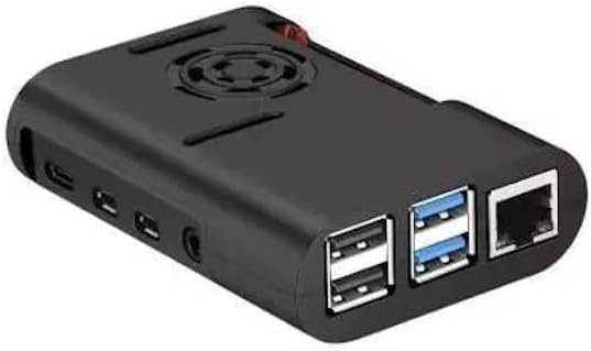 Raspberry Pi 4 Fan Case-Siyah