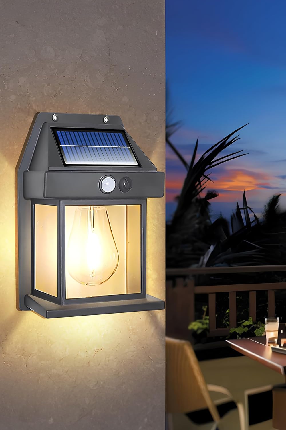 2026 Model YENİ Suya Dayanıklı Harekete Duyarlı Güneş Enerjili Solar LED Dış Mekan Bahçe Lambası (1)