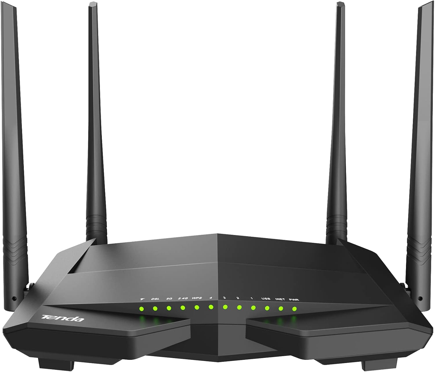 V12 Modem yönlendirici (AC1200 300 Mbit/s 2,4 GHz'de + 5 GHz'de 867 Mbit/sn, 3 x Gigabit LAN bağlantı noktası +1 x Gigabit WAN) Beamforming, VPN/IPTV/IPv6/ WPS|100-240V |50/60Hz ≤ 18 W güç