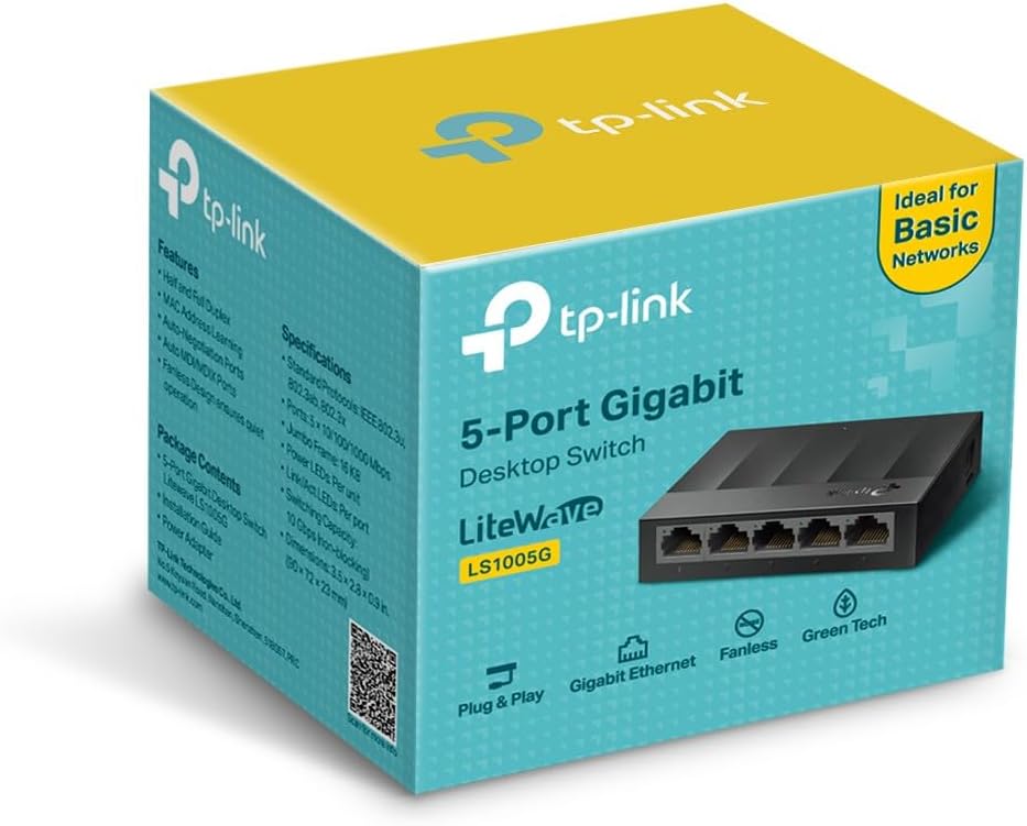 LS1005G Ethernet Çevirici 5 Port 10/100/1000 Mbps