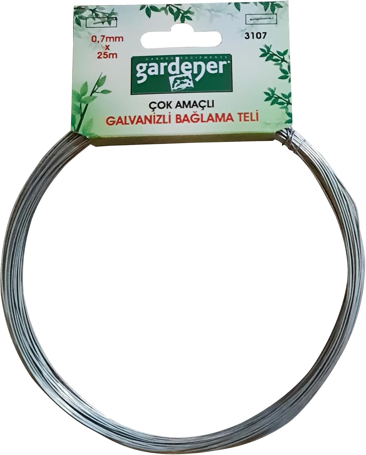 3107 Galvanizli Çok Amaçlı Bağlama Teli - 0,7Mm X 25M