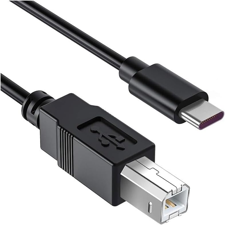 TB1-2 Type-C To USB B Telefon Bilgisayar Tablet Için Mıdı Org Elektrikli Piyano Yazıcı Konnektörü Çevirici Kablo (1,5 METRE) x 2 Adet