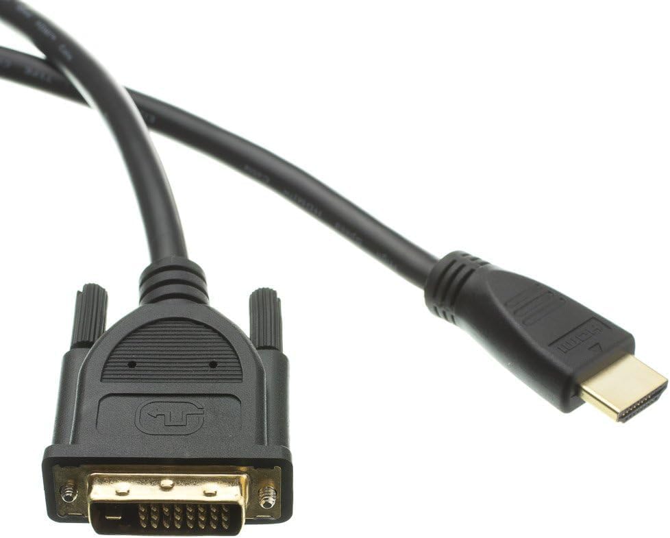 HDMI to DVI 15 Pin Kablo 1.5 Metre Altın Uçlu Yüksek Hızlı Görüntü Aktarım Kablosu Full HD 1080P Destekli Monitör TV Projeksiyon Bağlantı Kablosu Dayanıklı | ZR142