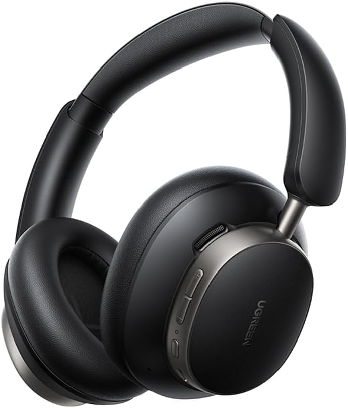 HiTune Max6 Studio Pro Hibrit Aktif Gürültü Engelleyici Kablosuz Kulak Üstü Kulaklık, 100 Saat Çalma Süresi, Siyah, 55687