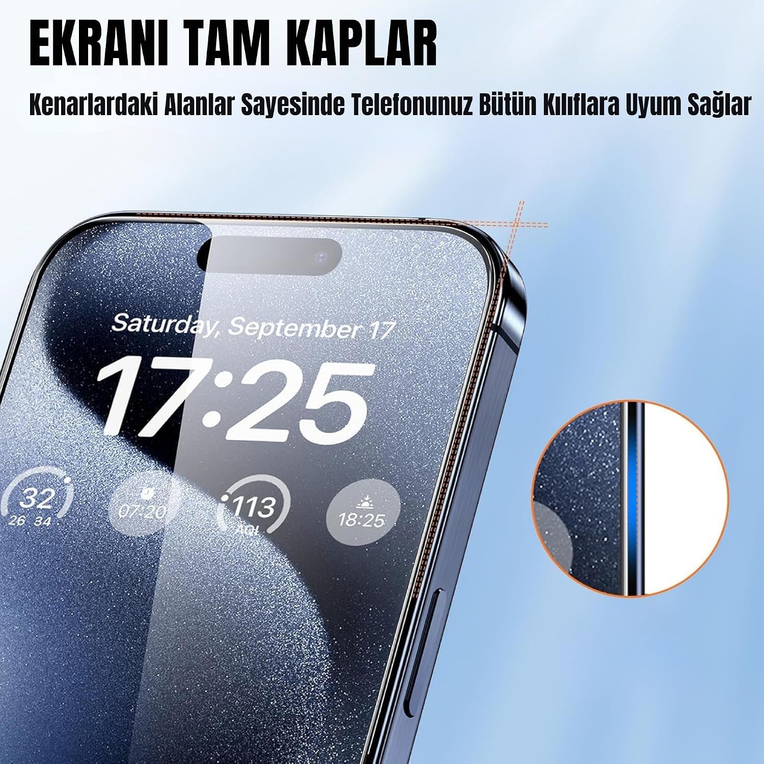 Apple iPhone 13/13 Pro/14 için Tasarlanmış Premium Anti-Statik Ekran Koruyucu Uçtan Kenara Kapsama Full Kaplama Tam Koruma Dayanıklı Temperli Cam