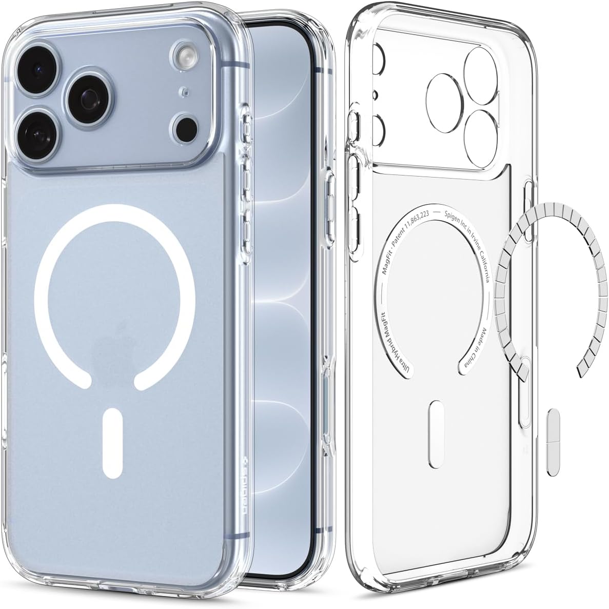 iPhone 18 Pro Max / 17 Pro Max ile Uyumlu MagSafe Kılıf Ultra Hybrid Mag Fit Frost White - ACS10039