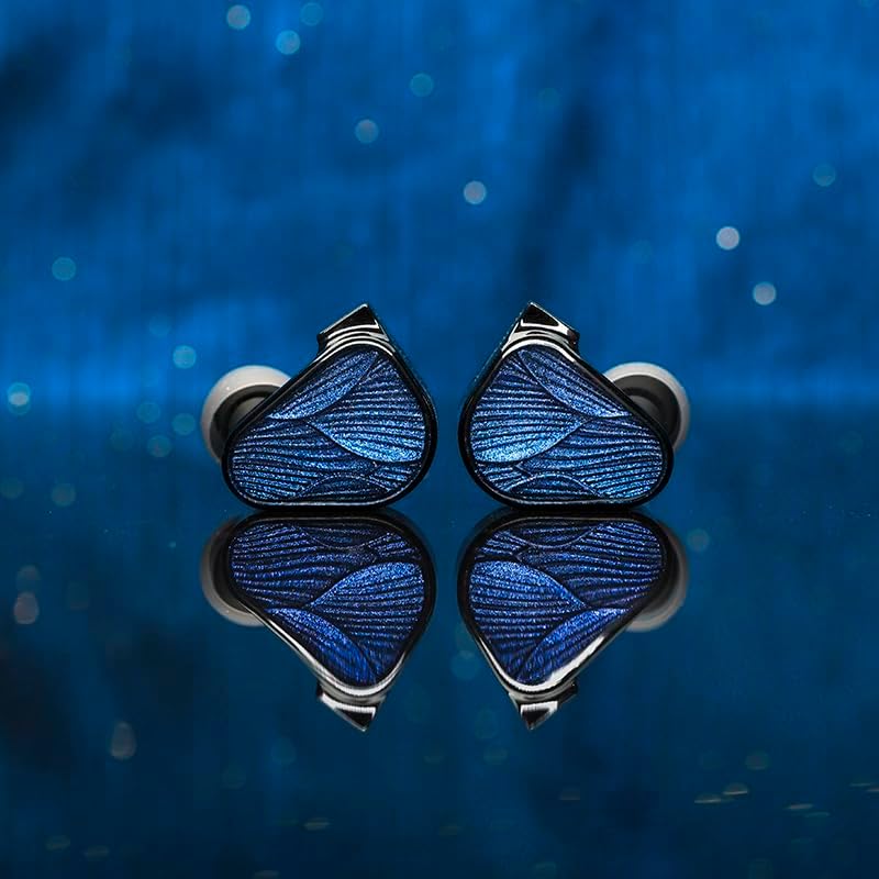 x Crinacle Zero: BLUE2 Çift Dinamik Sürücülü Kulak İçi Kulaklık, Çıkarılabilir Kablo (3,5 mm + mikrofon kablosu)