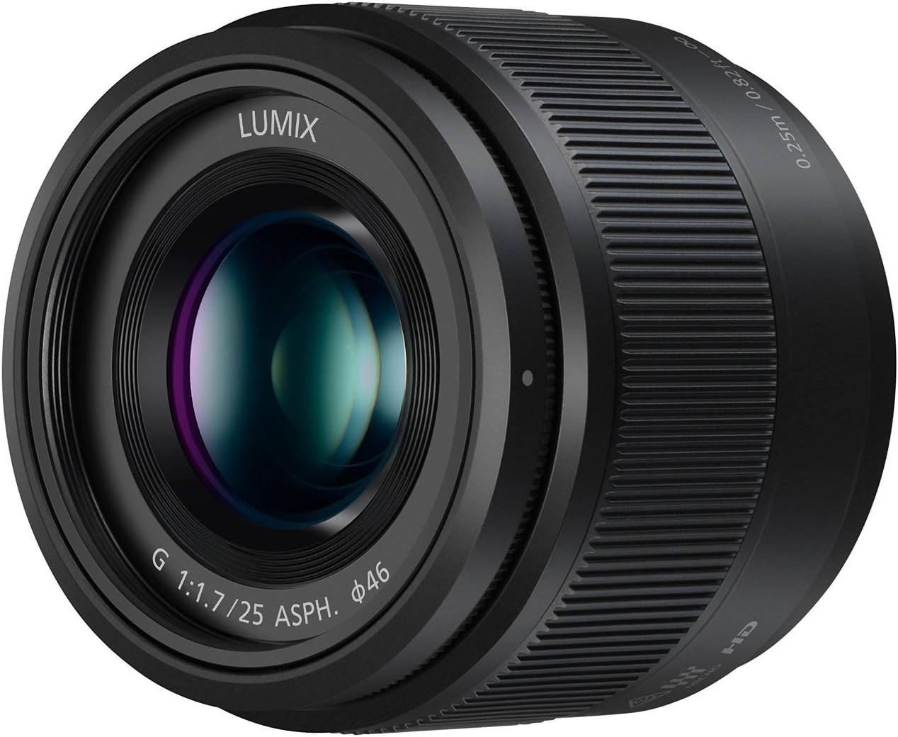 H-H025E Lumıx G Sabit Yanma Genişliği 25 Mm F1.7 Asph. Objektif (Görüntü Açısı 47°, Filtre Boyutu 46 Mm, Yakın Ayar Sınırı 0,25 M) Siyah