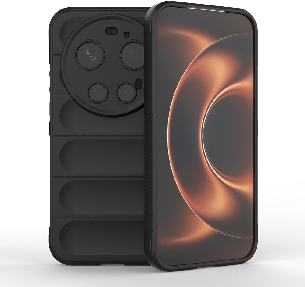 Xiaomi 17 Ultra İle Uyumlu Kılıf TPU Oyuklu Arka Yüzey Z-Etnik Esnek Silikon Kapak O-tto Prime Silikon Mi 17 Ultra için Kılıf Siyah
