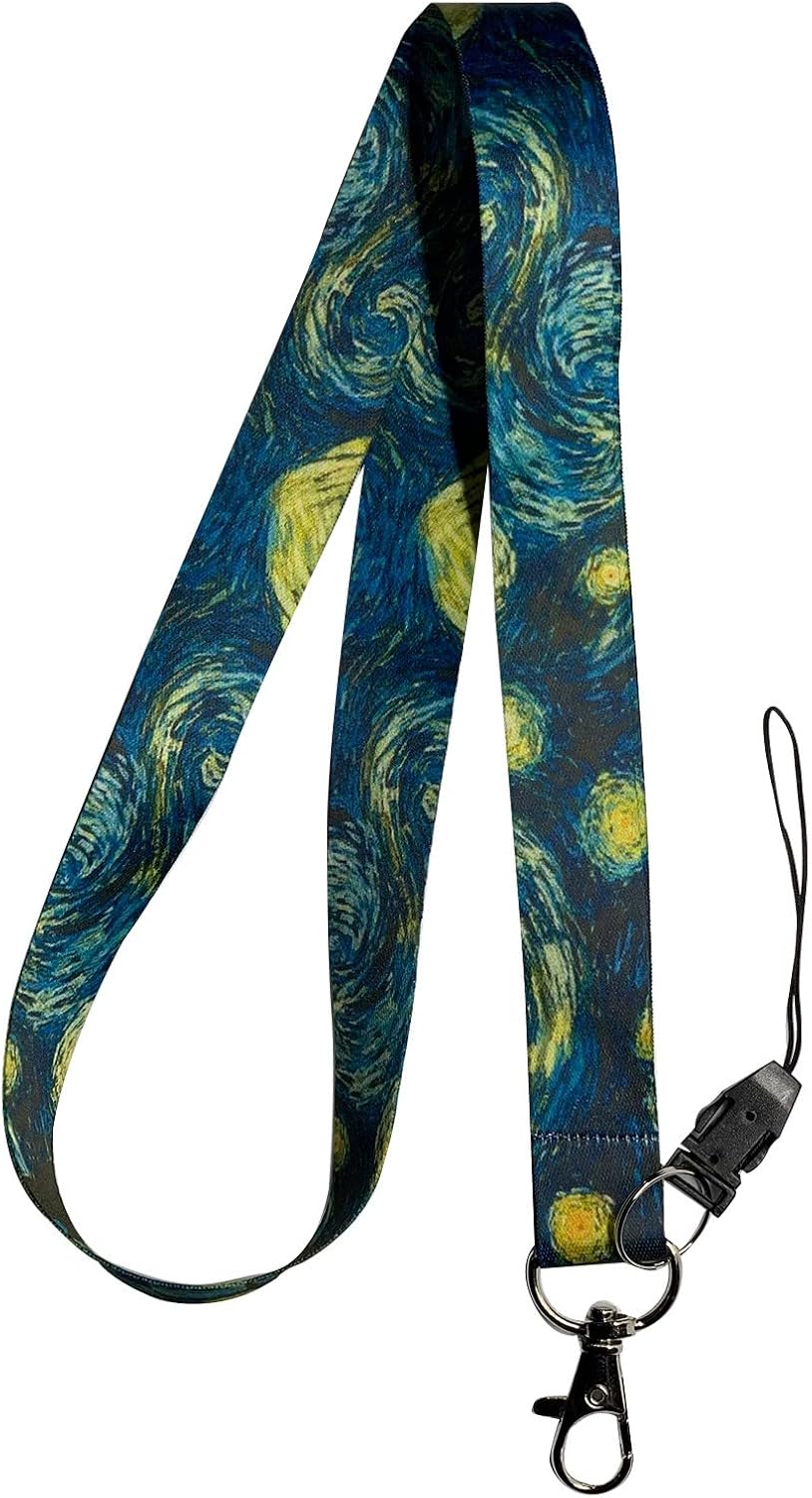Van Gogh Yıldızlı Geceler Boyun ipi ve Telefon Askısı