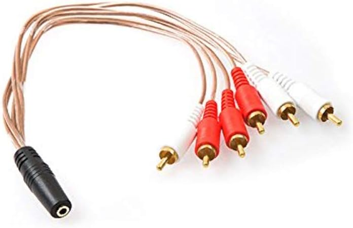 Sl-Dcr36 Sl-Dcr36 Dc3.5/F To Rca/M*6 Kablosu, Siyah