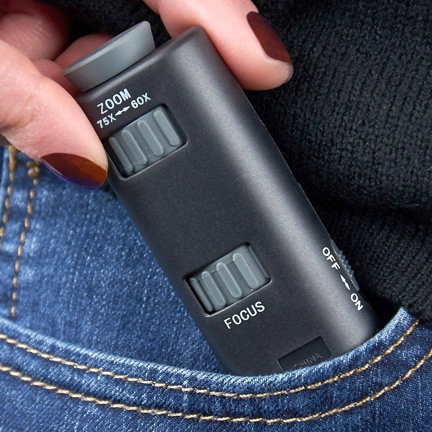 mm Taschen-Mikroskop LED