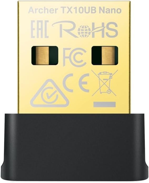 Archer TX10UB Nano | Wi-Fi 6 & Bluetooth 5.3 USB Adaptör | AX900 Mbps | Çift Bant | İkisi Bir Arada | Kolay Kurulum | Windows Uyumlu